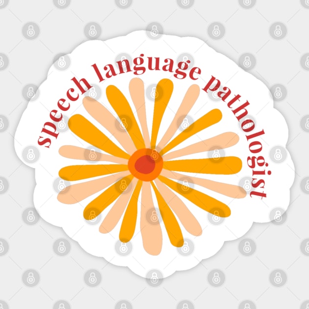 Speech Language Pathologist Sticker by stickersbycare